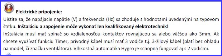 Náhľad na informáciu v návode CATA E GLASS