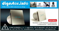 Ventilátor CATA e100 GTH s LED displejom