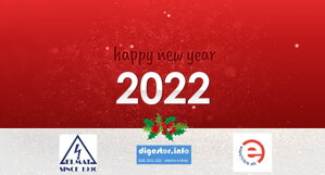 PF 2022 šťastný nový rok! kalendár a Novoročný pozdrav